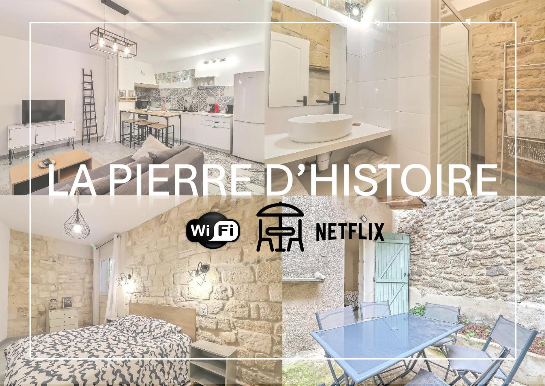 Hyper Centre Terrasse Wifi La Pierre D'Histoire Leilighet Beaucaire  Eksteriør bilde